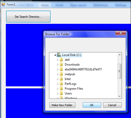 directory is controlled by other .net file