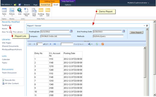 Add Report Using Report Viewer Web Parts in SharePoint Foundation