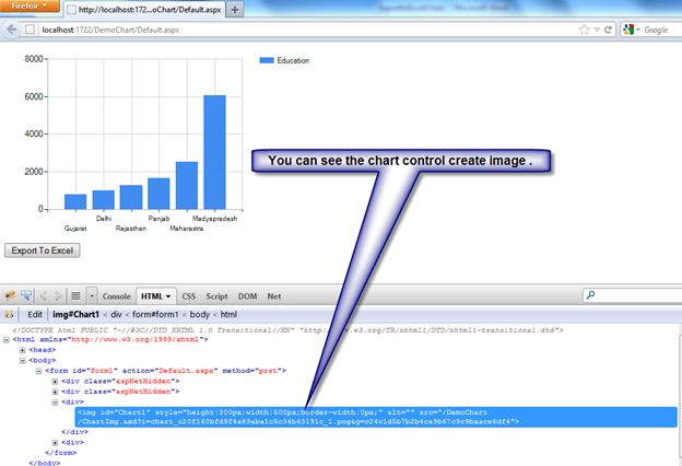 Export to Excel Functionality in ASP.NET Chart Control