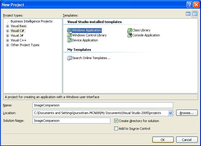 Image Comparison using C#