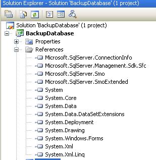 Take Backup Of A DataBase By Coding