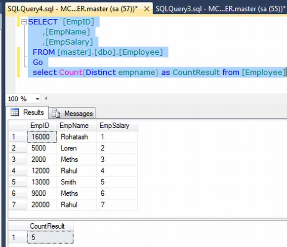 Mysql distinct