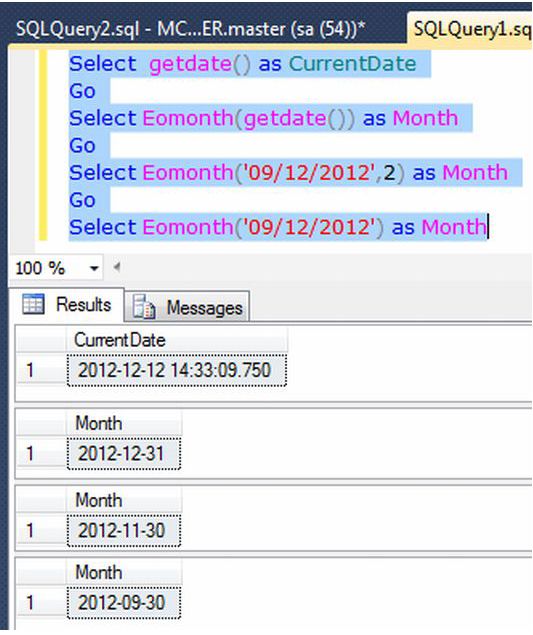 Getdate sql