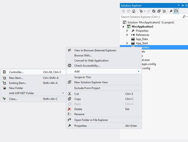 Controllers, Action Methods, and Action Result In MVC 4