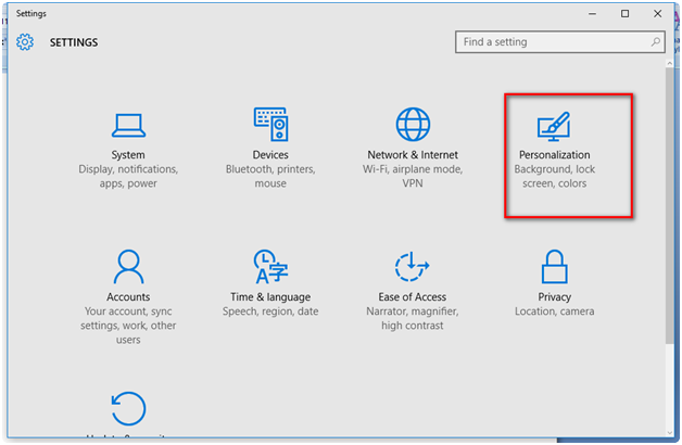 Magnifier Tool in Windows 10