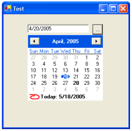 Custom Calendar Control in VB.NET