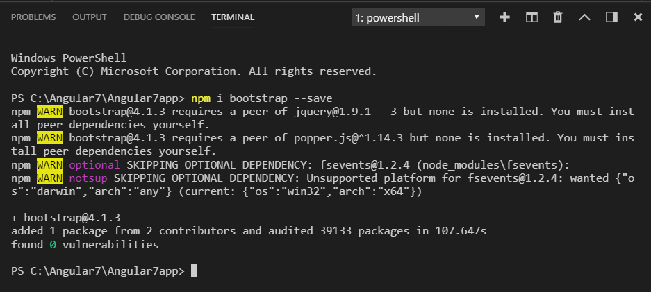 angular 7 bootstrap jquery