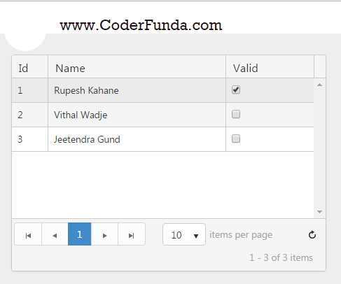 Allow Only Single Checkbox To Be Checked At A Time In Kendo MVC