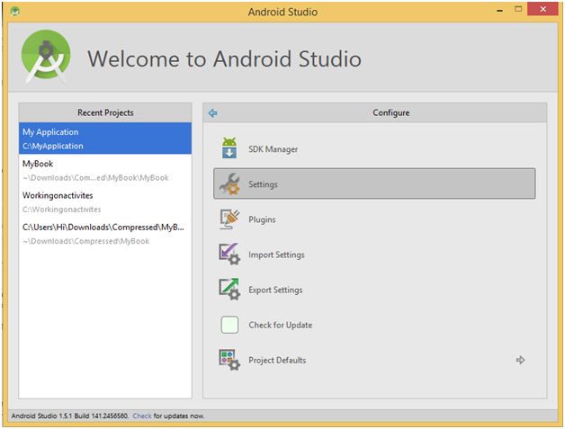 android studio github initial push