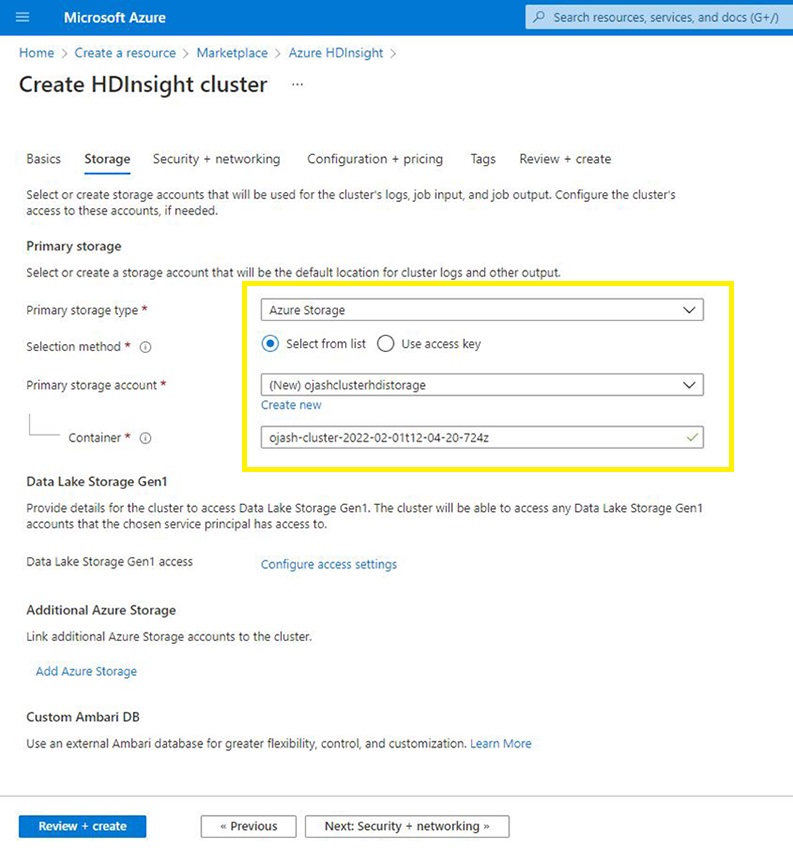 Apache Spark - Create Cluster In Azure HDInsight