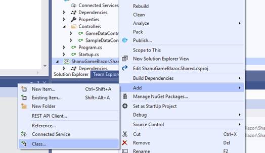 ASP.NET Core Blazor simple game development using .Net core 3.0 preview,Web API and Visual Studio 2019