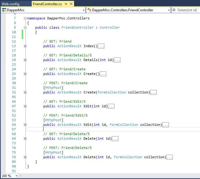 ASP.NET MVC CRUD With Dapper (Micro ORM)