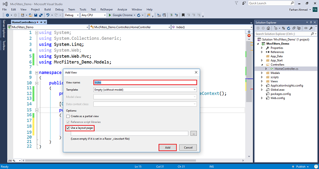 Authorization Filter In ASP.NET MVC