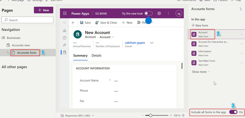 Working with Modern Command Bar Designer in PowerApps