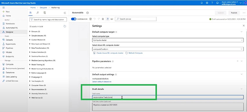 Azure Machine Learning - Automobile Price Prediction Tutorial