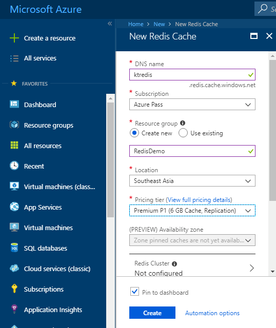 Azure Redis Cache - A Step By Step Demo