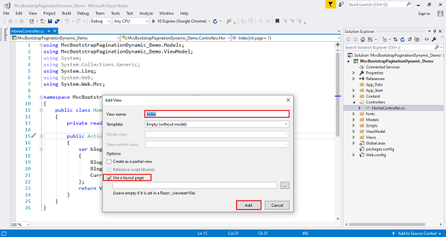 asp net mvc pagination bootstrap