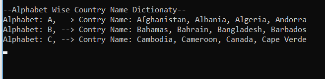 c-dictionary