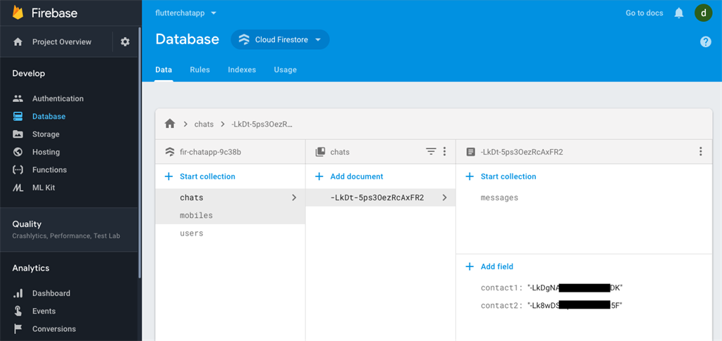 Firebase Database Structure In Chat App