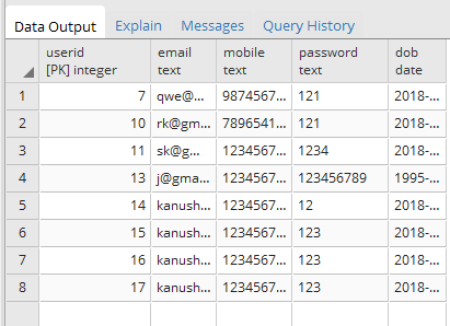 Postgresql set default value