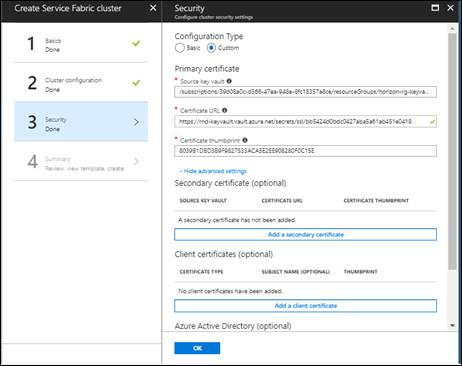 Configure Secure Service Fabric Using Azure Active Directory