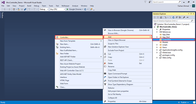 Controllers In ASP.NET MVC Applications