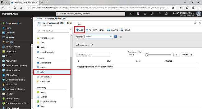 Create A Batch Job And Run Your First Batch Job Uisng Azure Batch