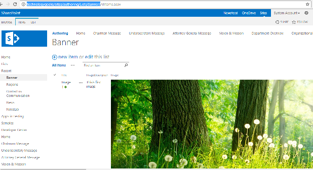 sharepoint image carousel