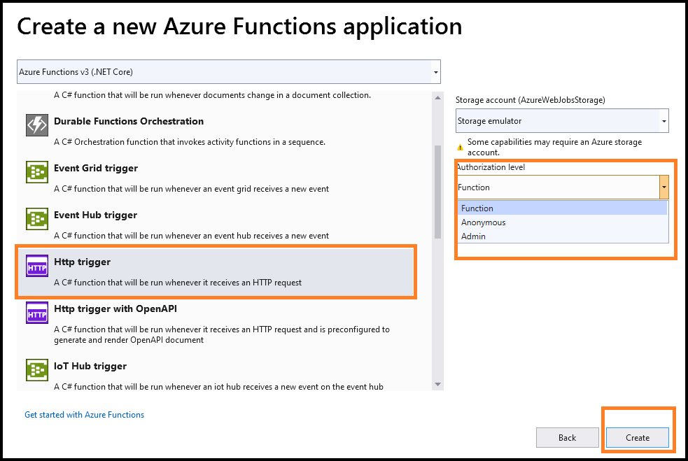 Create Azure Function In Visual Studio