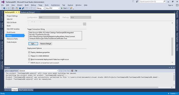 create-database-project-in-visual-studio-2015