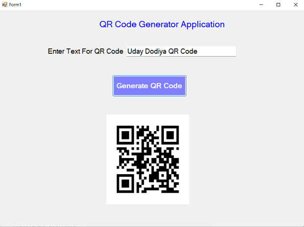 Create QR Code Using Google Charts API In VB.Net