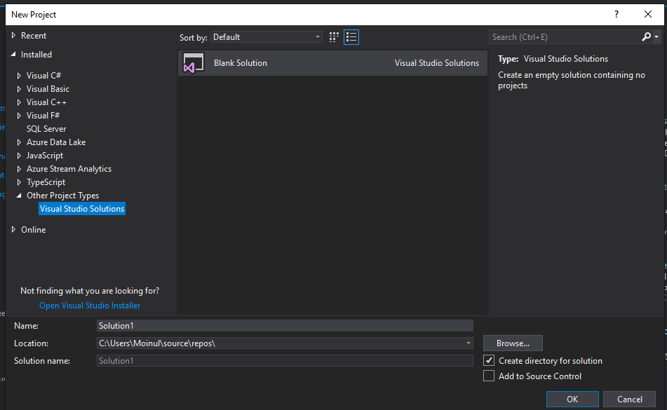 File c studio. Solution Explorer нажимаете правой кнопкой по source files. Create Directory cpp. Visual Studio 2022 create empty solution.