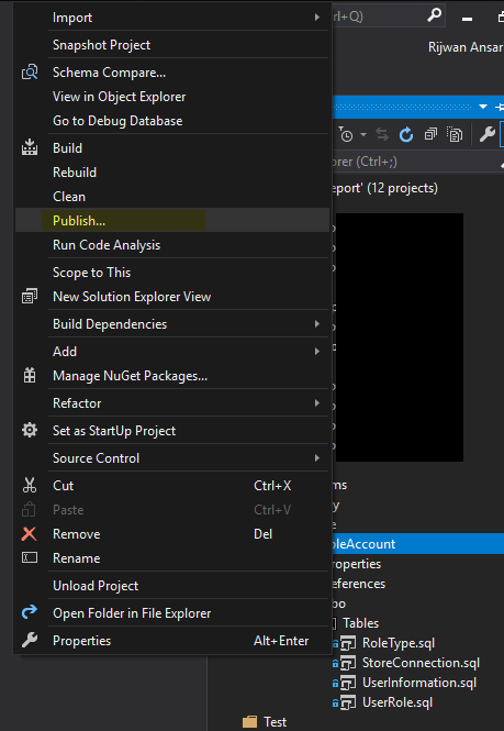 How To Create SQL Server Database Project With Visual Studio