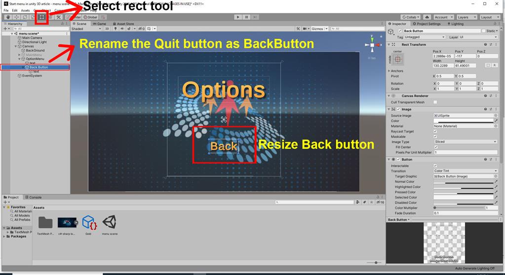 How to Create a Settings Menu in Unity - Simple Talk