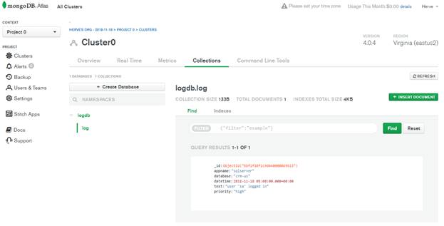 mongodb compass export