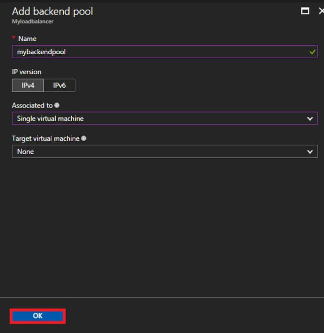 Creating Internet Connectivity Load Balancer Using Azure Portal