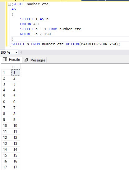 Cte Common Table Expression And Recursive Cte In Ms Sql Server 9632