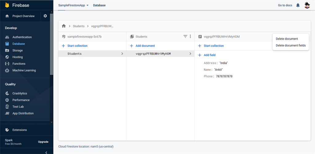 Introduction To Firestore In Firebase Cloud - Part One