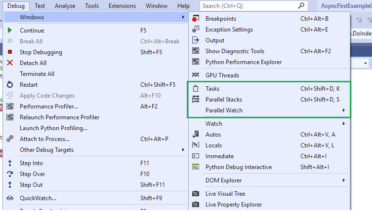 Microsoft Visual Studio on X: How to Extend the async methods