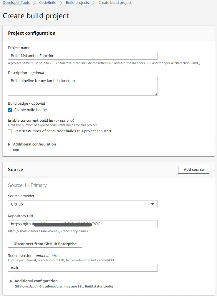 Deploy Net Core Aws Lambda Function Using Aws Codebuild Pipeline