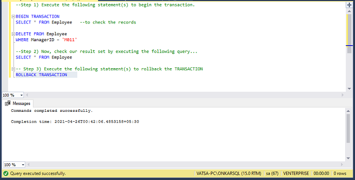 Difference Between Delete, Truncate And Drop Statements In SQL Server