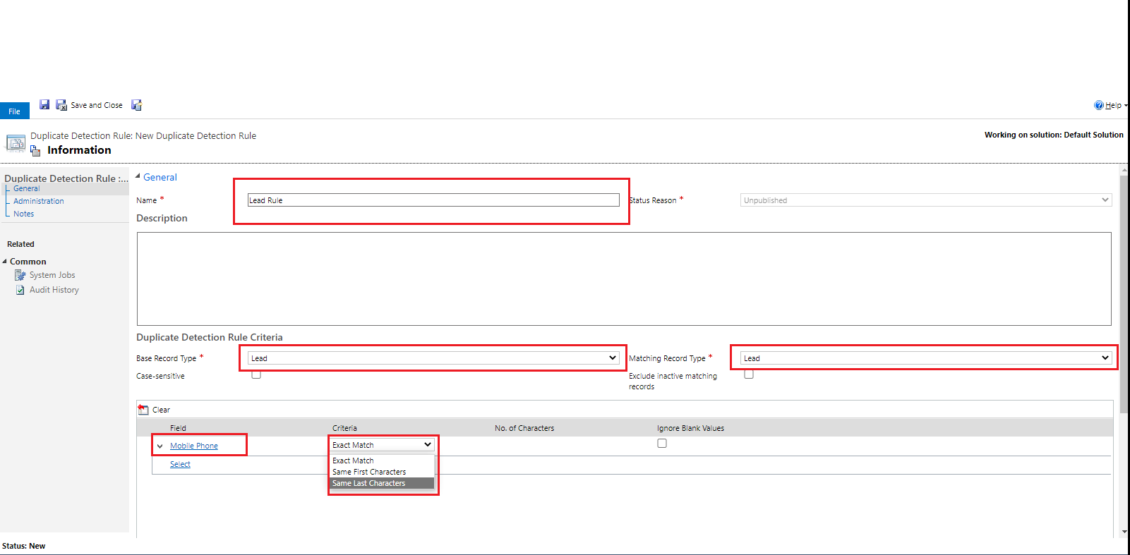 Dynamics 365 - Enhanced Duplicate Detection Rules