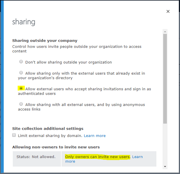 Enable External Sharing In SharePoint Online Using Powershell