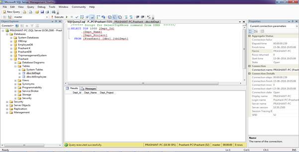 Establishing Database Connection Between MSSQL And ASP.NET