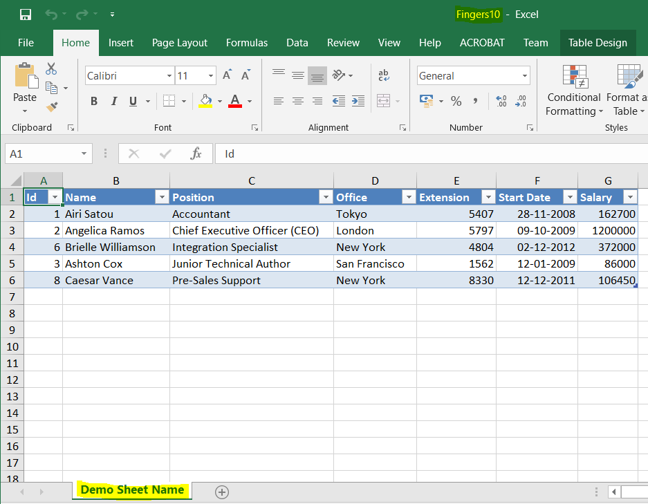 Excel Export/Download In ASP.NET Core