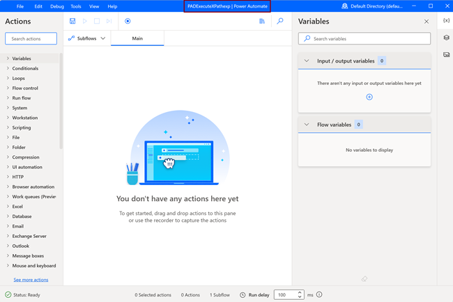 Execute XPath expression Action in Desktop flow using Microsoft Power ...