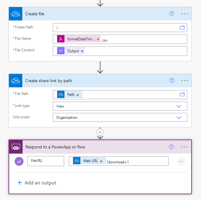 Export Filtered Gallery Records To CSV File From PowerApps