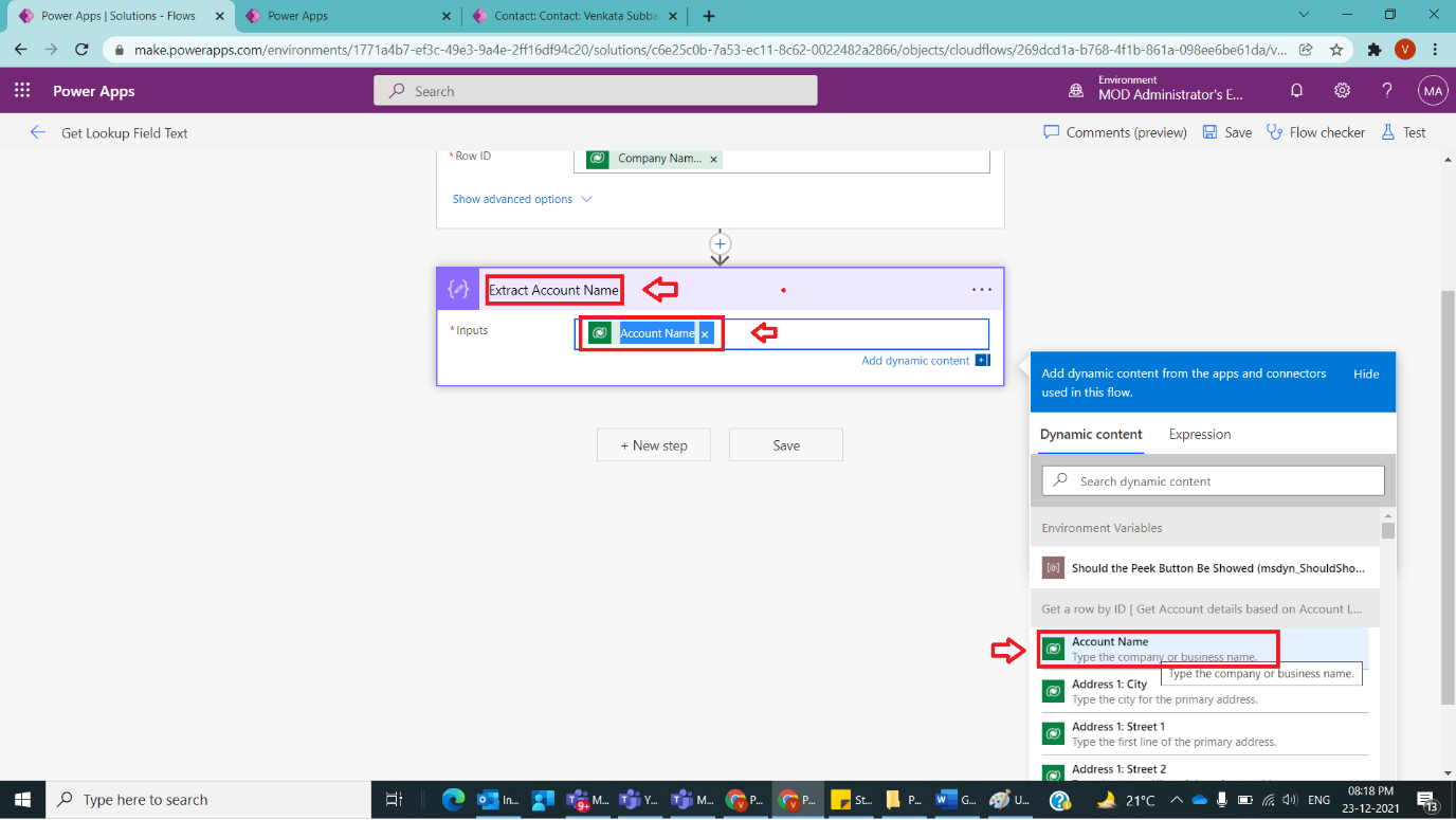 Get Lookup Field Text In Power Automate