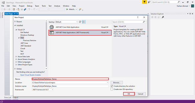 Get Multiple Table In View Using AJAX In ASP.NET MVC