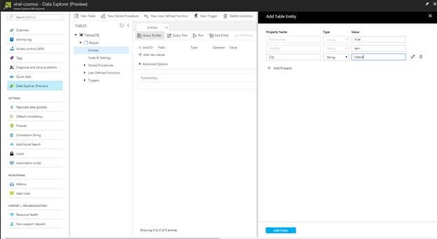 Getting Started With Azure Cosmos DB - Table API